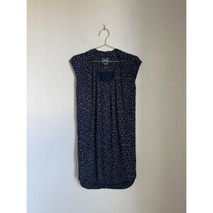 Maeve Anthropologie Au Revoir Dress in Speckled Navy Size 6 PETITE